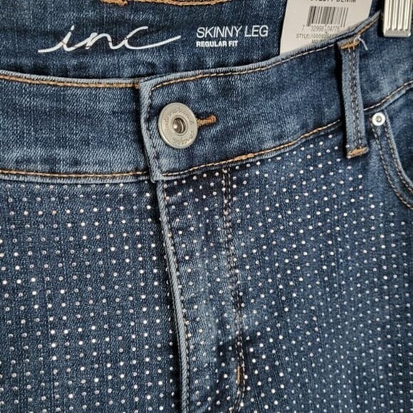 Inc Embellished Skinny Tapered Leg Ankle Jean 14W - Picture 5 of 14